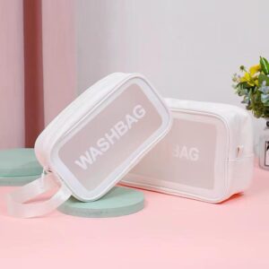 Jetset Clear Washbag – White