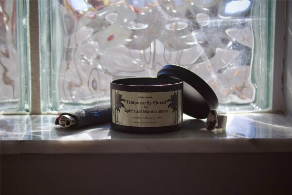 Temporarily Closed for Spiritual Maintenance Candle