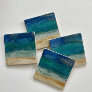 Coastal Tide Ceramic Coasters