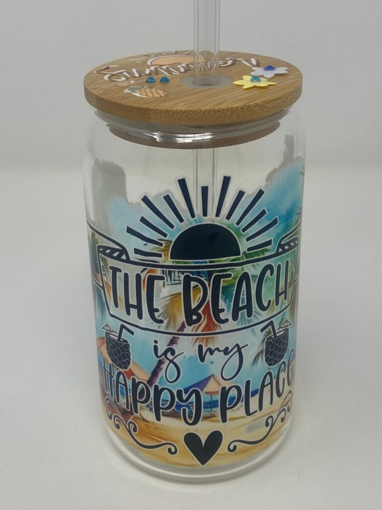 Beach Bliss Glass Tumbler