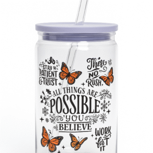 Believe & Bloom Motivational Tumbler