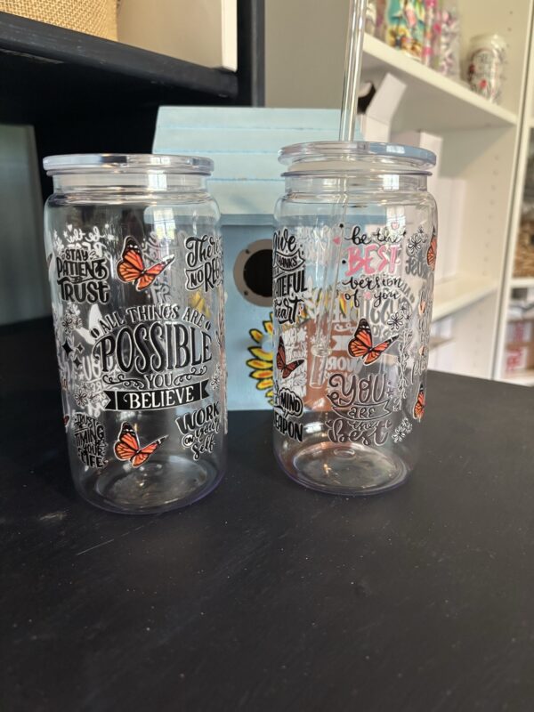 Believe & Bloom Motivational Tumbler - Image 2
