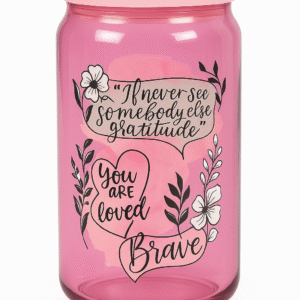 Bloom With Grace – Pink Motivational Tumbler