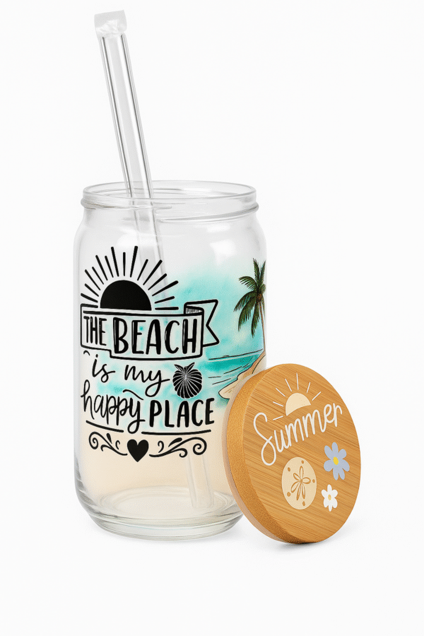 Beach Bliss Glass Tumbler