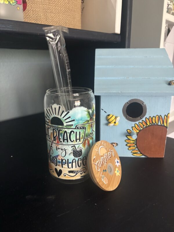 Beach Bliss Glass Tumbler - Image 2