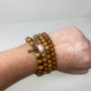 Driftwood Grove - Natural Wood Bracelet Set