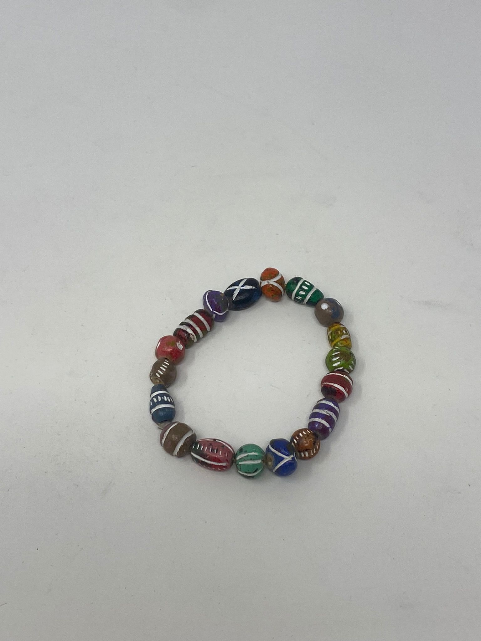 Bay Breeze - Painted Bead Bracelet - Image 2