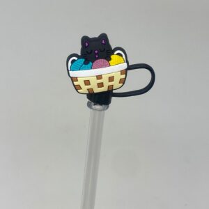 Cozy Kitty Straw Topper