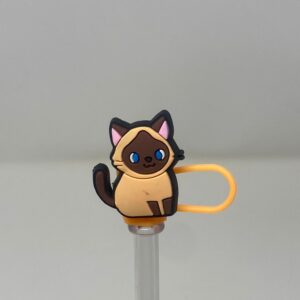 Sandy the Siamese Straw Topper