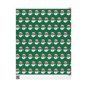 Florida Santa Green Wrapping Paper