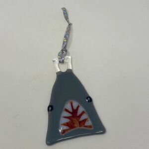 Festive Fin Glass Christmas Ornament