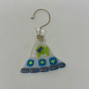 Holiday Visitor Glass Christmas Ornament