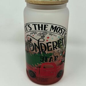 Holiday Cheer Glass Tumbler