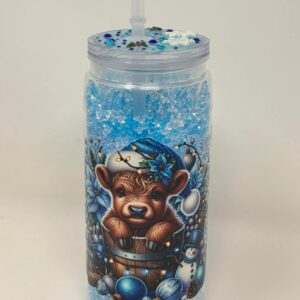 Cozy Moo Snowglobe Tumbler