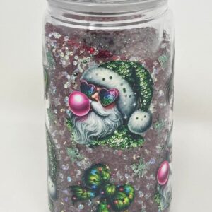Santa Sparkle Snowglobe Tumbler