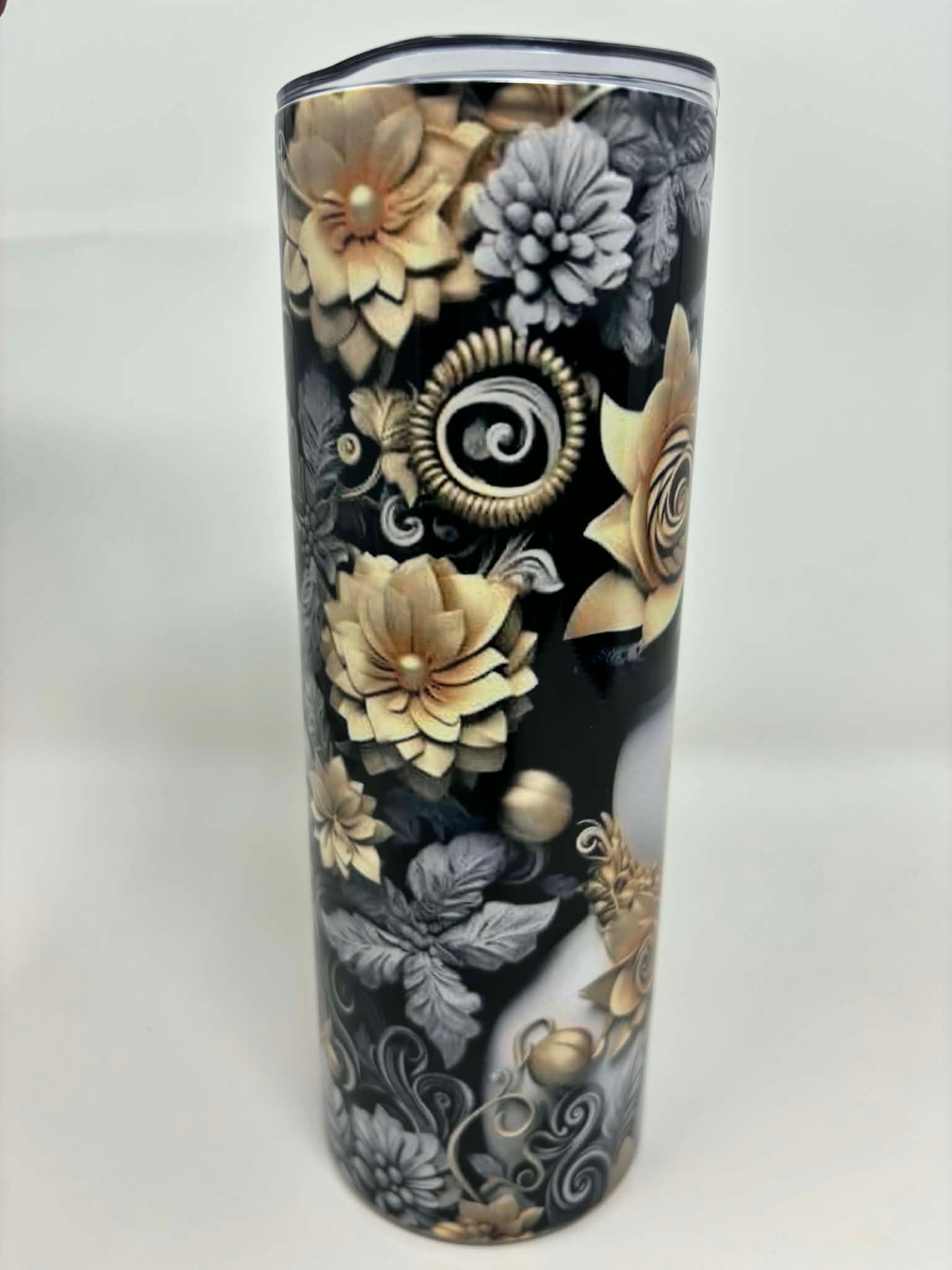 Golden Frost Bloom Flask - Image 4