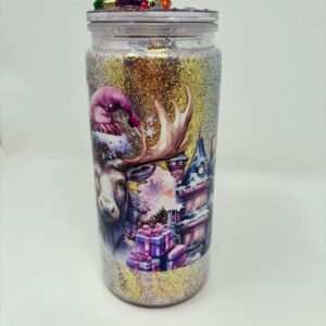 Enchanted Lodge Glitter Tumbler