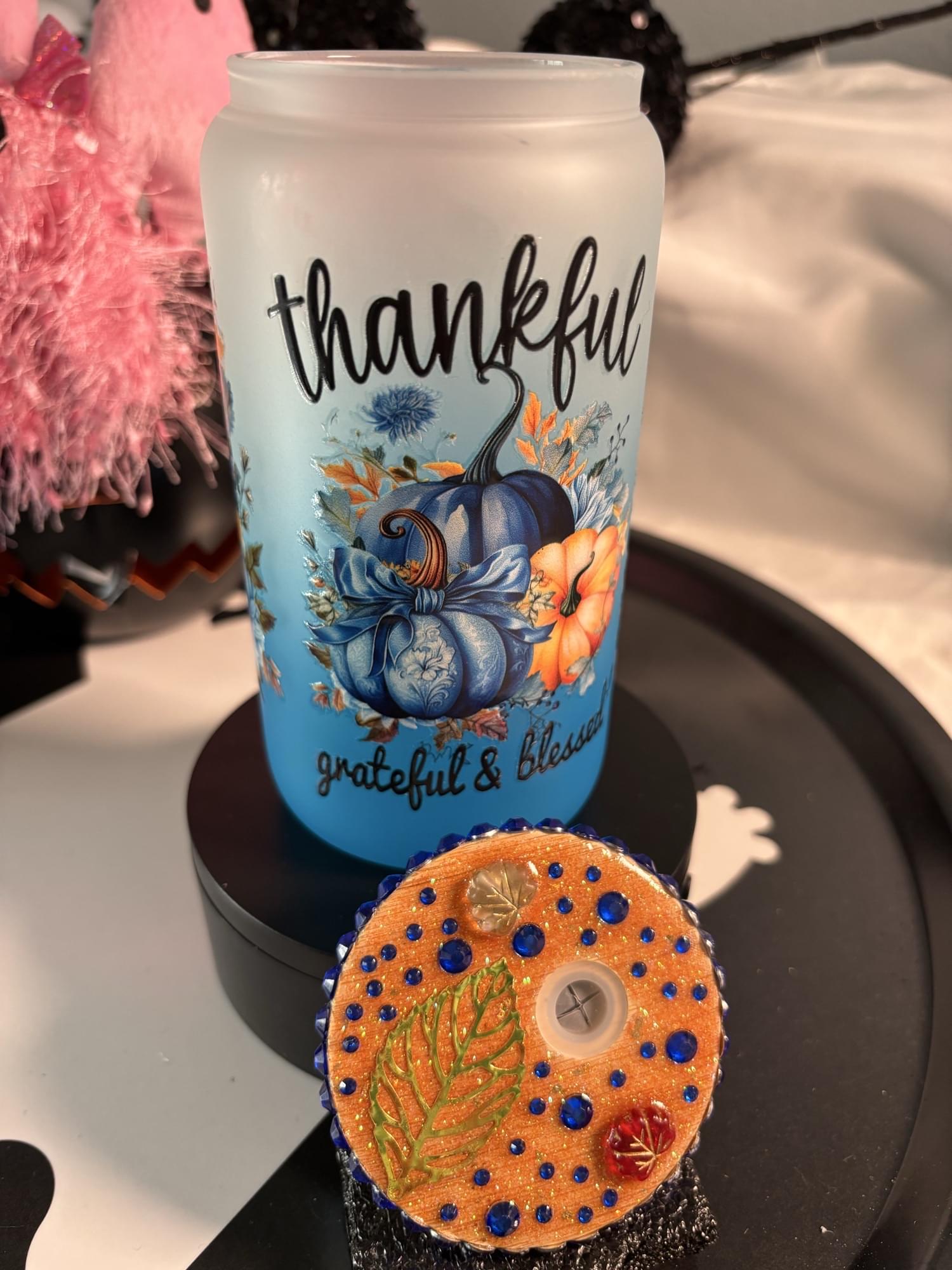 Thankful & Blessed Tumbler - Image 2