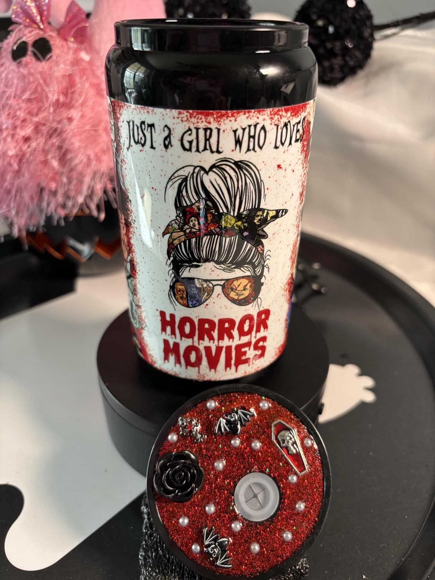 Just a Girl Who Loves Horror Movies Tumbler - Image 2
